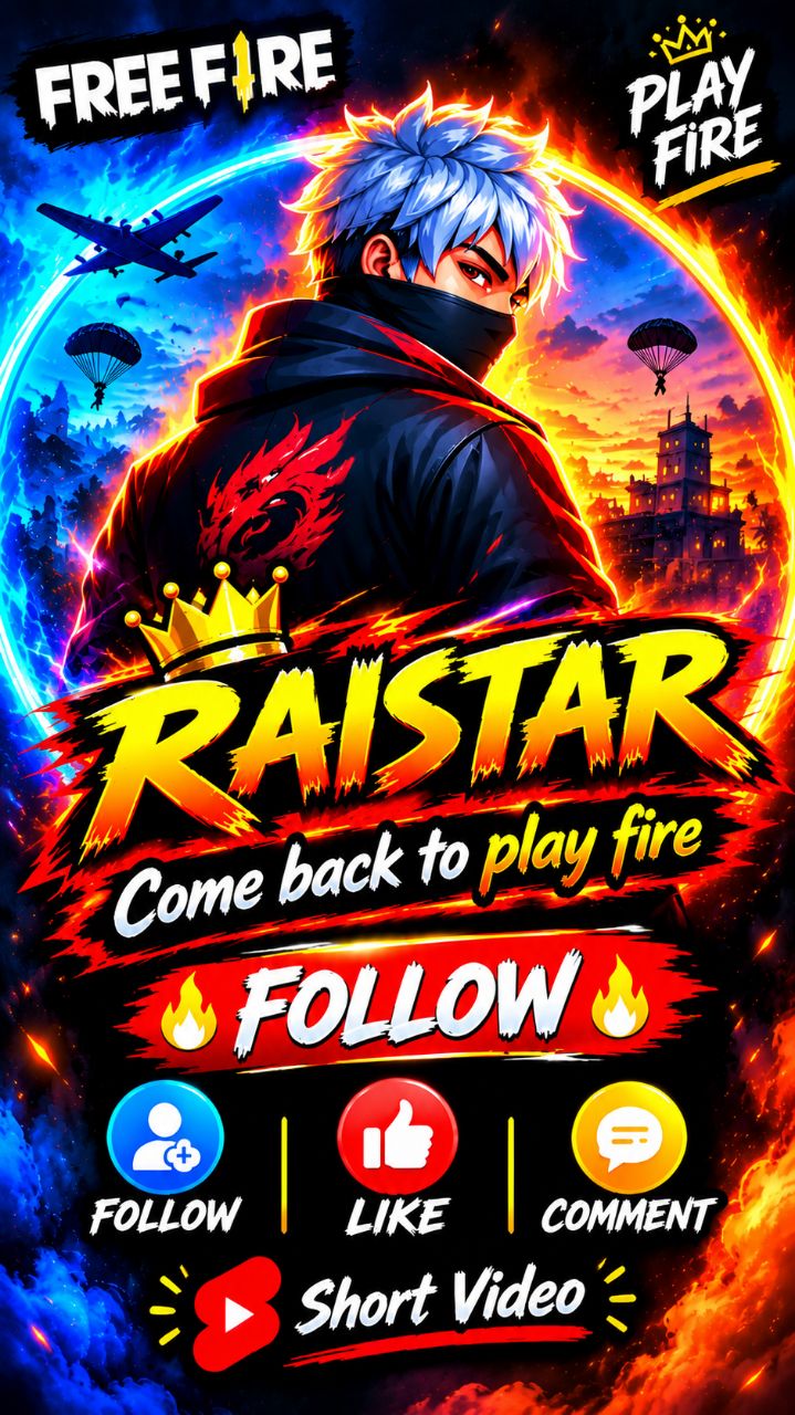 🔥 Raistar Come Back to Free Fire 🔥 #FreeFire #Gaming #FollowLikeComment