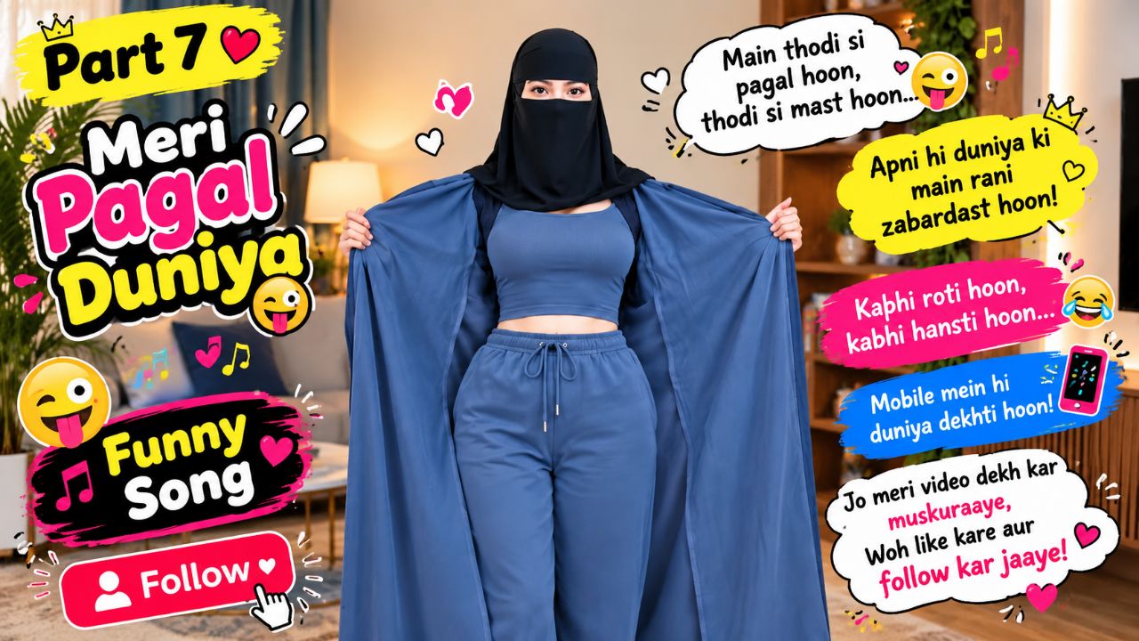 😂 Thodi Si Pagal, Thodi Si Mast… Apni Duniya Ki Rani! 😜❤️ #SaleemFunnyWorld