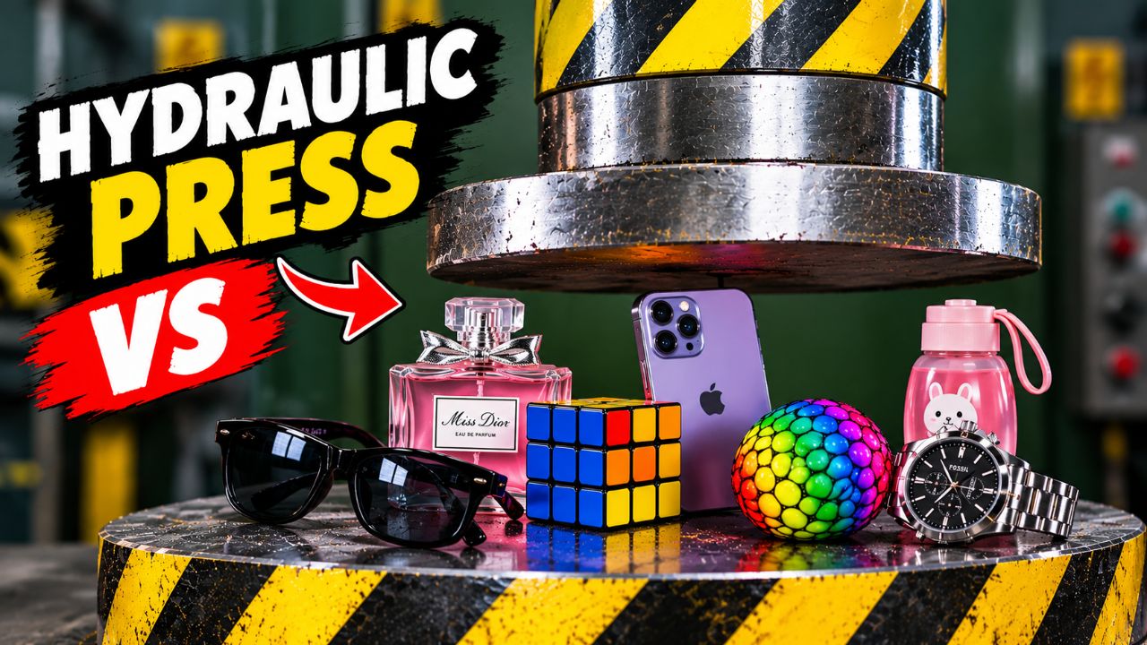 Best Hydraulic draulic press 🤯 #shorts #bideo #asmr