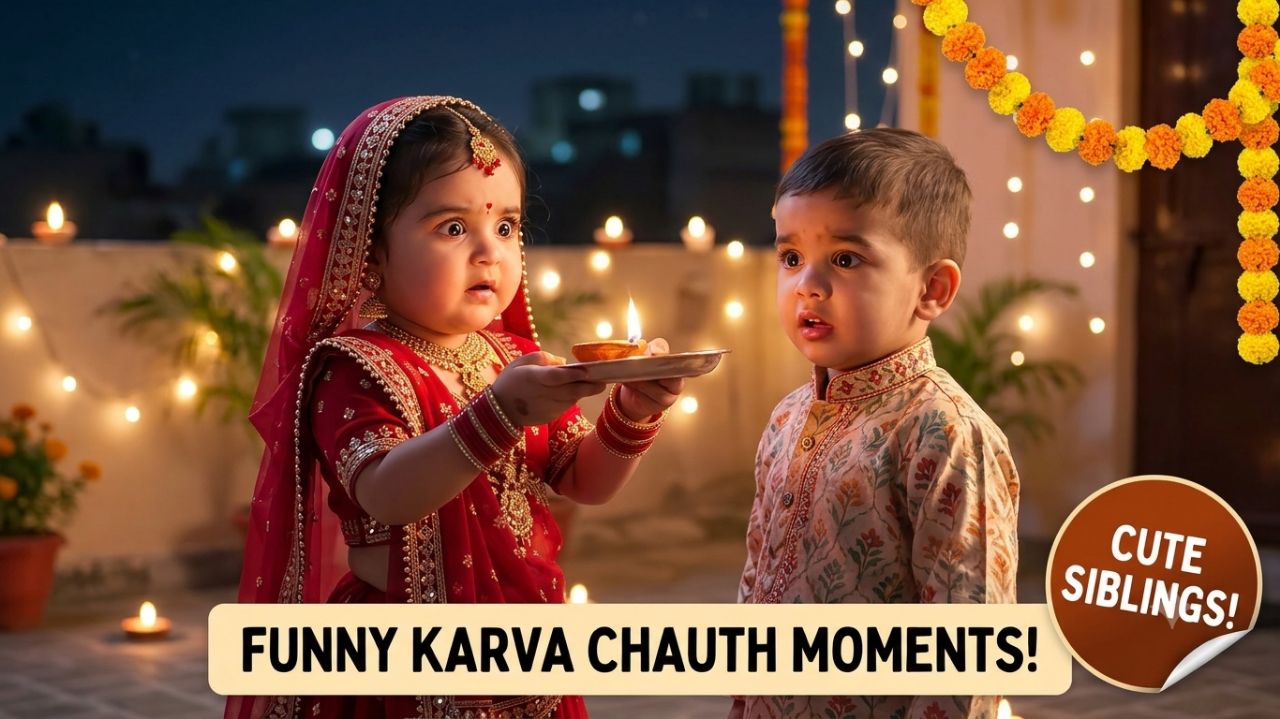 ​करवा चौथ की सबसे प्यारी और फनी नोकझोक! 🪔✨