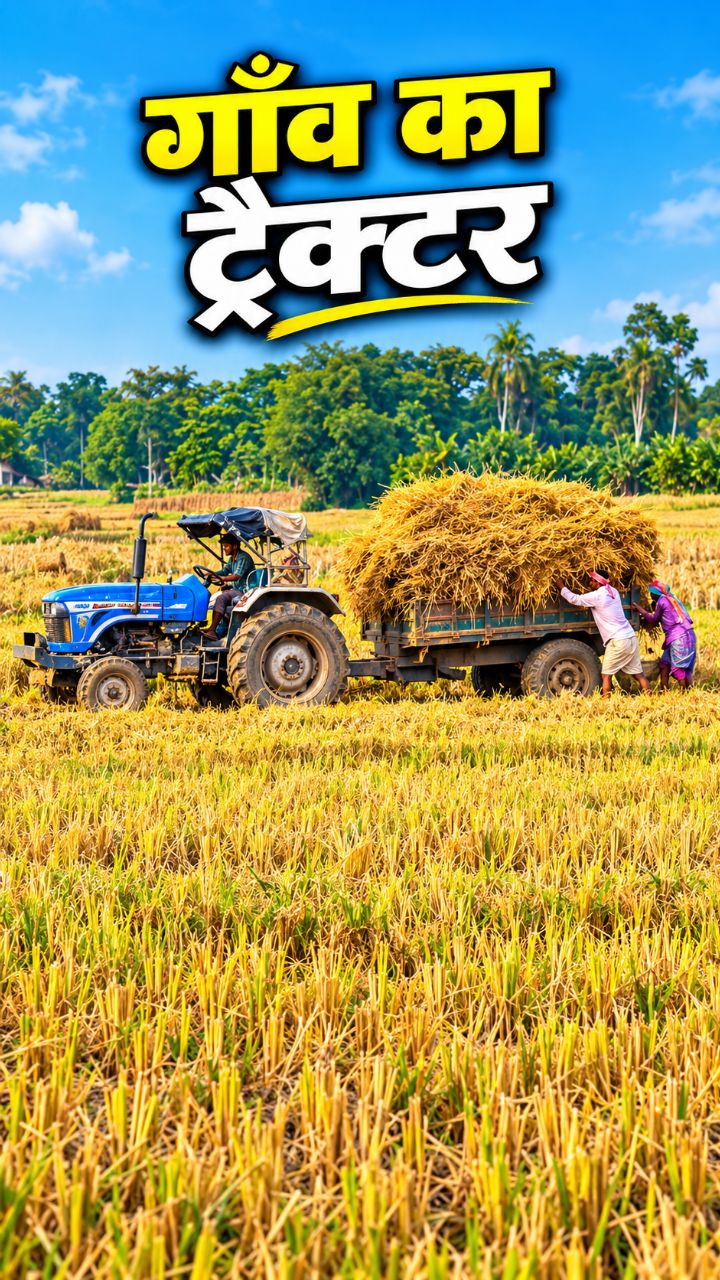 🚜 किसान की जिंदगी और गाँव का ट्रैक्टर ❤️🌾 | Village Life @Bideo