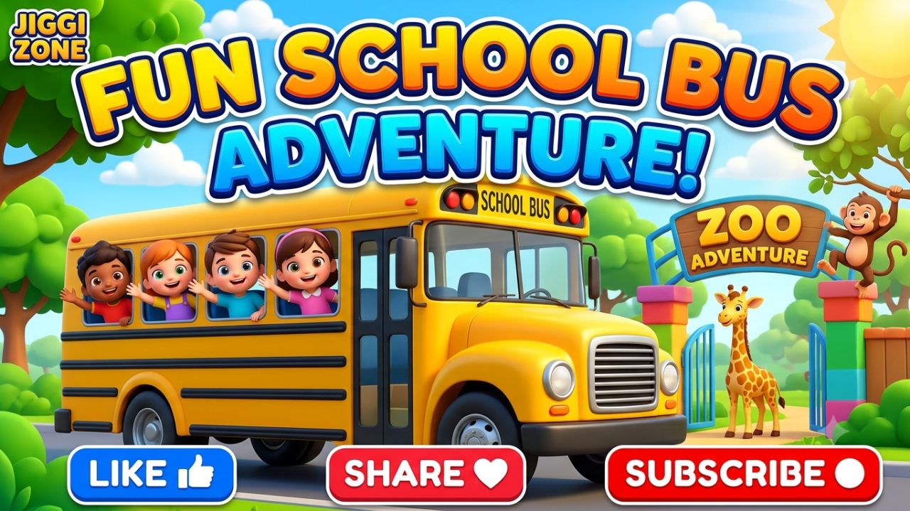 🚍 Fun School Bus Adventure! | Kids Cartoon
