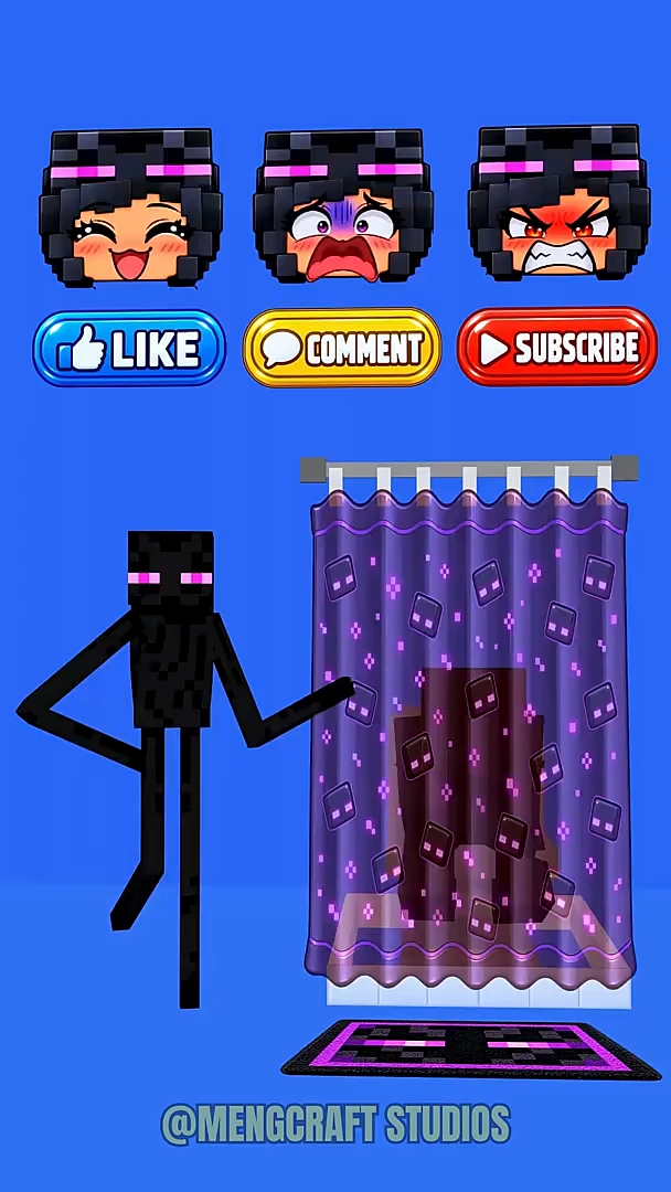 😱 Minecraft Enderman का Secret Bathroom! 😂 | Minecraft Animation #shorts