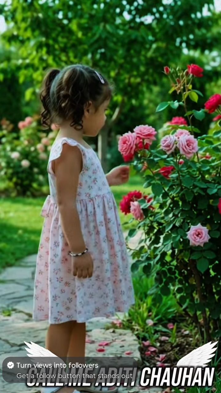 Little Princess in the Garden 🌸