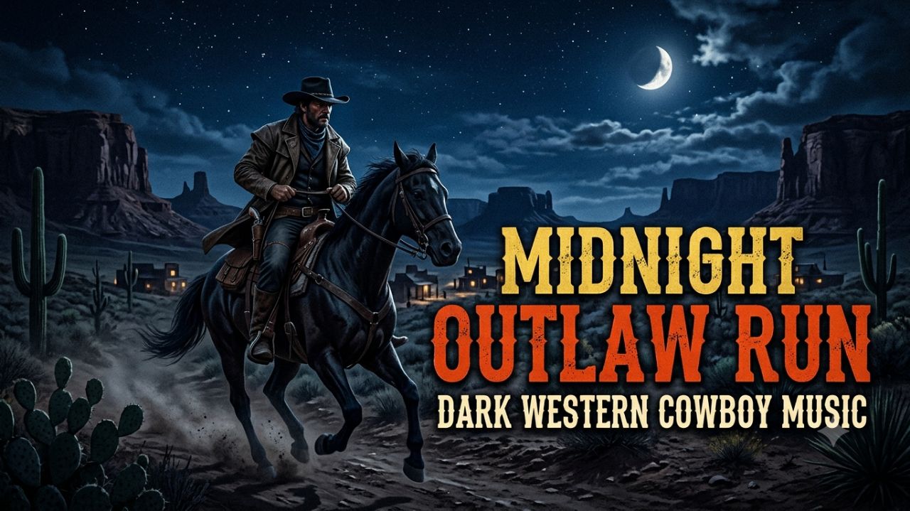 Midnight Bank Run | Western Cowboy Song Wild West Outlaw Music• Cinematic Frontier Atmosphere