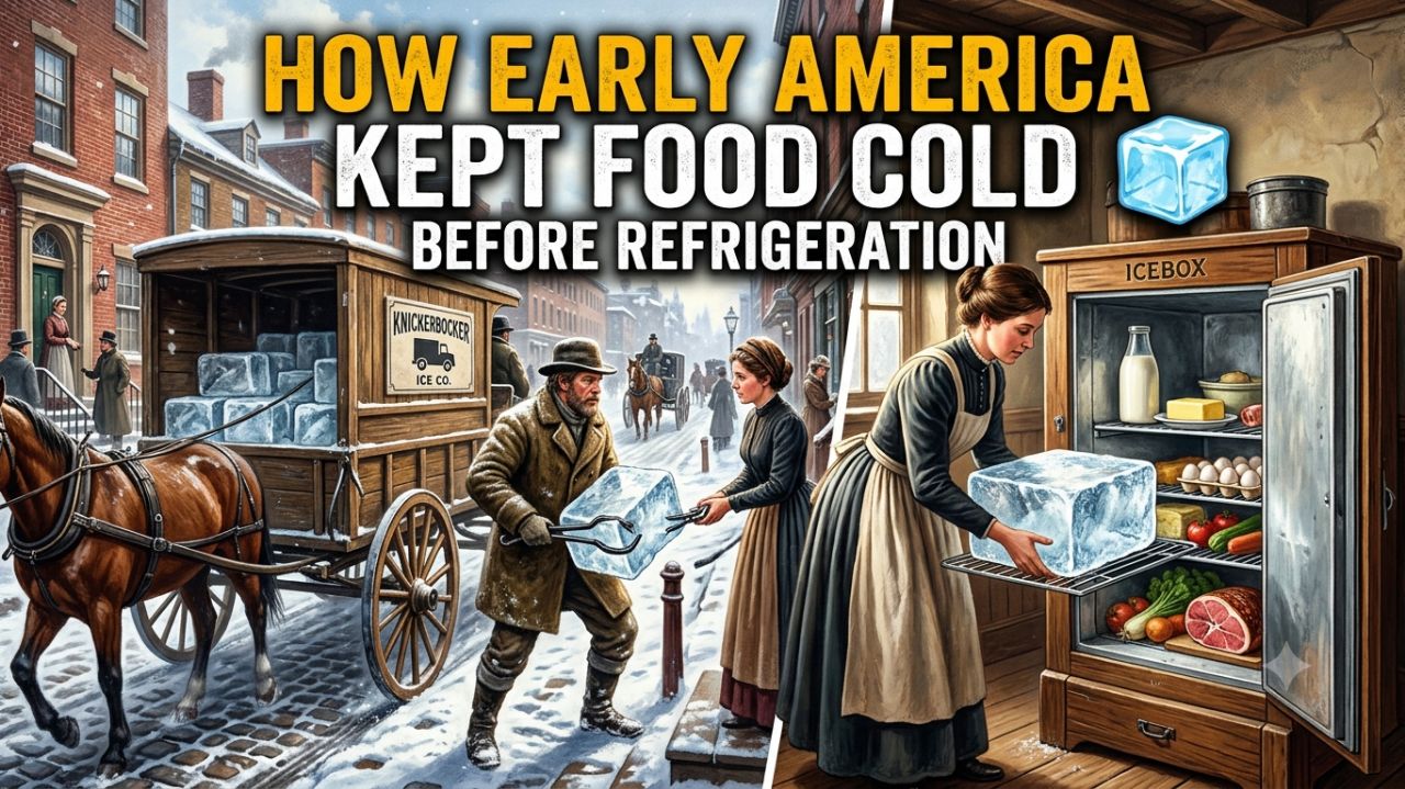 The Ice Delivery Era: How Early America Kept Food Cold Before Refrigerators 🧊🚚