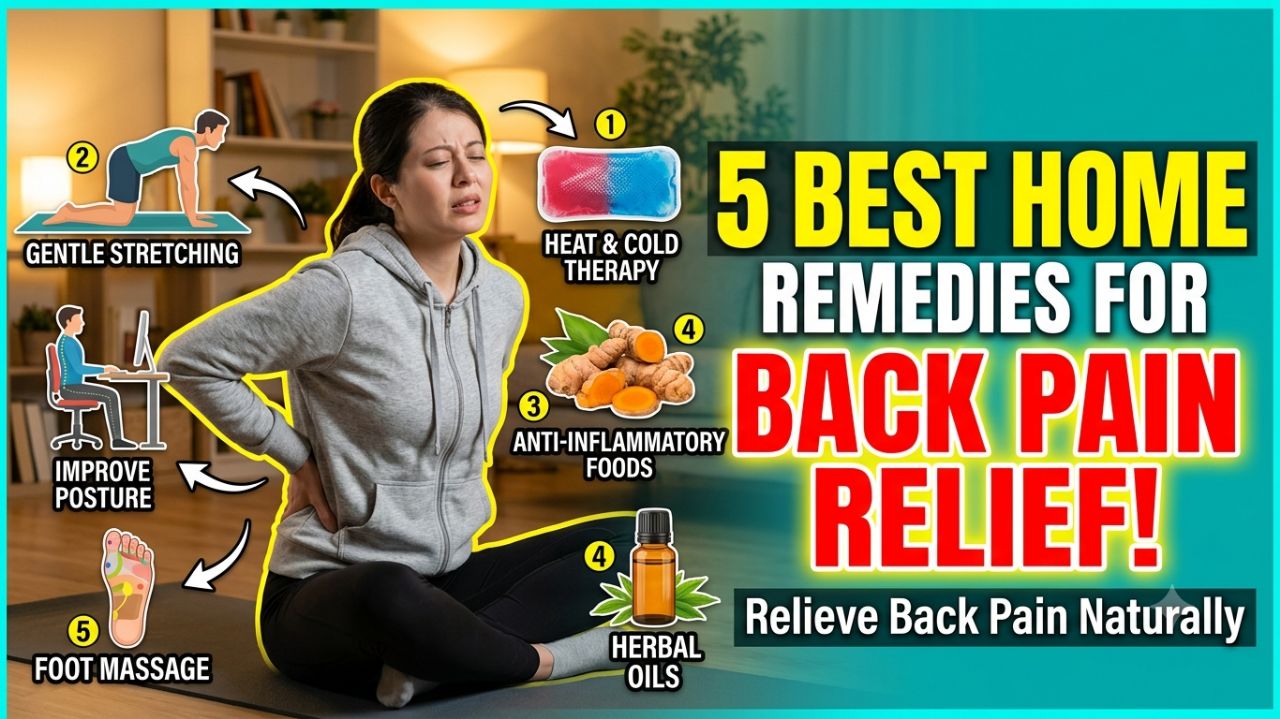 5 Best Home Remedies for Back
Pain Relief | Relieve Back Pain
Naturally