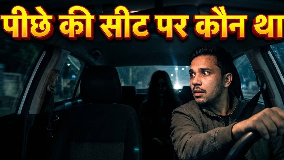 पीछे की सीट पर कौन था? 😱 | अमेरिकी हाईवे की खौफनाक भूतिया कहानी | HorrorStory01 Deepak #Shorts