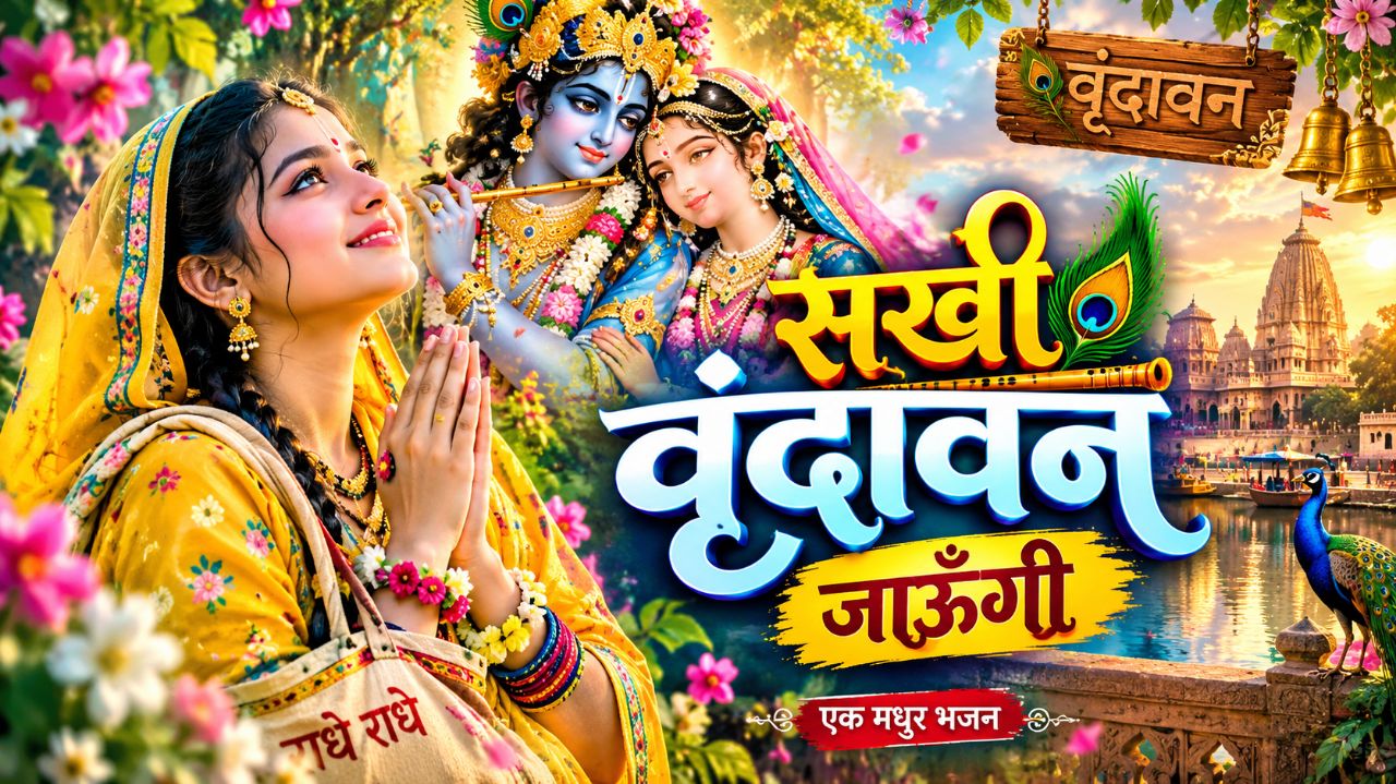 सखी वृंदावन जाऊंगी/🌺 Sabhi Vrindavan jaaungi. # trending