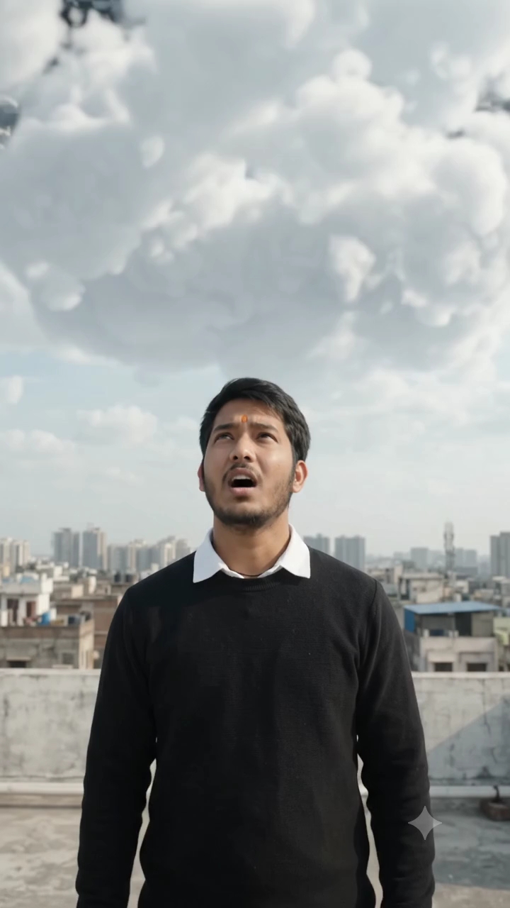 😱 आसमान में मिला मेरा दूसरा घर! 🤯🏙️ | AI Fantasy #Shorts