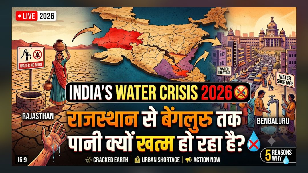 India’s Water Crisis 2026 🚱 | राजस्थान से बेंगलुरु तक पानी क्यों खत्म हो रहा है?