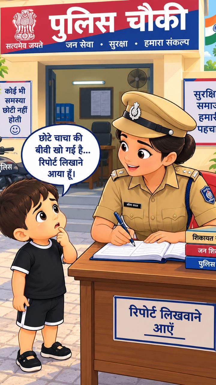 भाई की बीबी खो गई है दूध कर लाओ जी