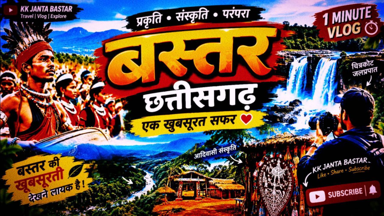 बस्तर छत्तीसगढ़ की खूबसूरती देखकर हैरान रह जाओगे 😍 | Bastar Chhattisgarh | 1 Minute Travel Vlog