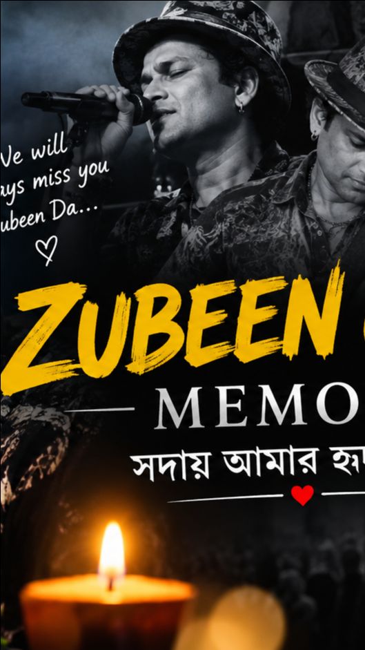 হৃদয়ত সদায় জীয়াই থাকিবা Zubeen Da ❤️