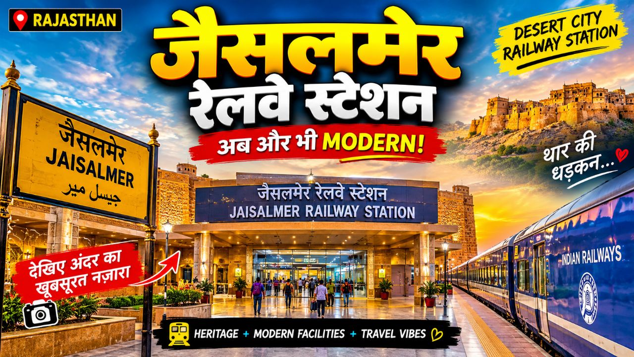 🚆 जैसलमेर रेलवे स्टेशन 2026 | Jaisalmer Railway Station New Video | राजस्थान की शान 🏜️