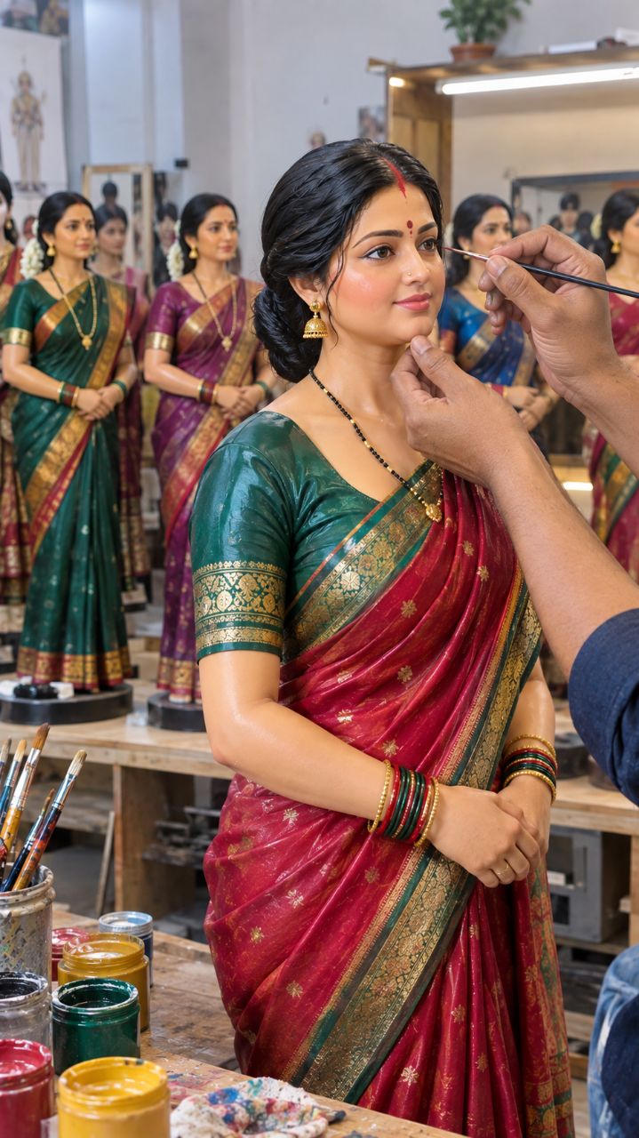 Beautifully Desi Woman Making