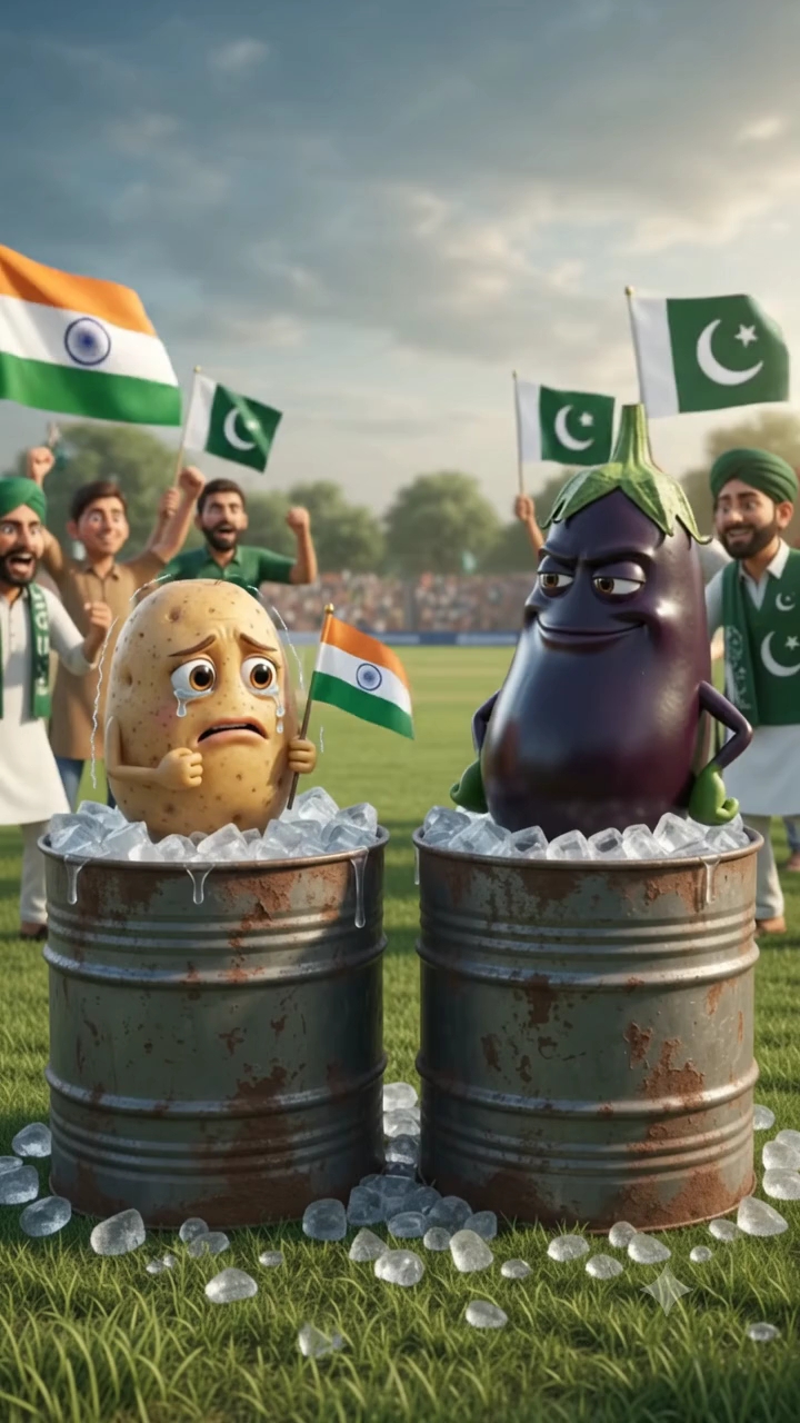 Title: 🇮🇳 Aalu vs Baigan 🇵🇰 😂 #shorts