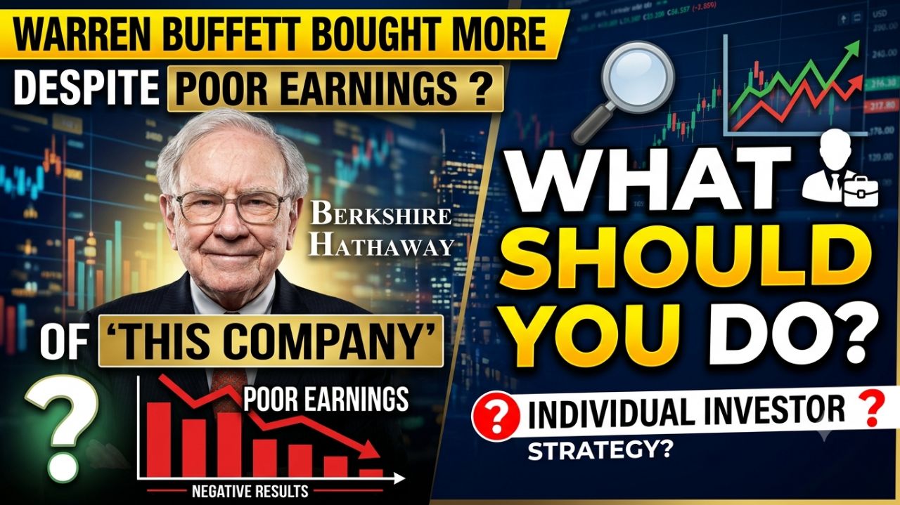 Warren Buffett Bought More of
"This Company"Despite Poor
Earnings: What Should Individual
Invest...