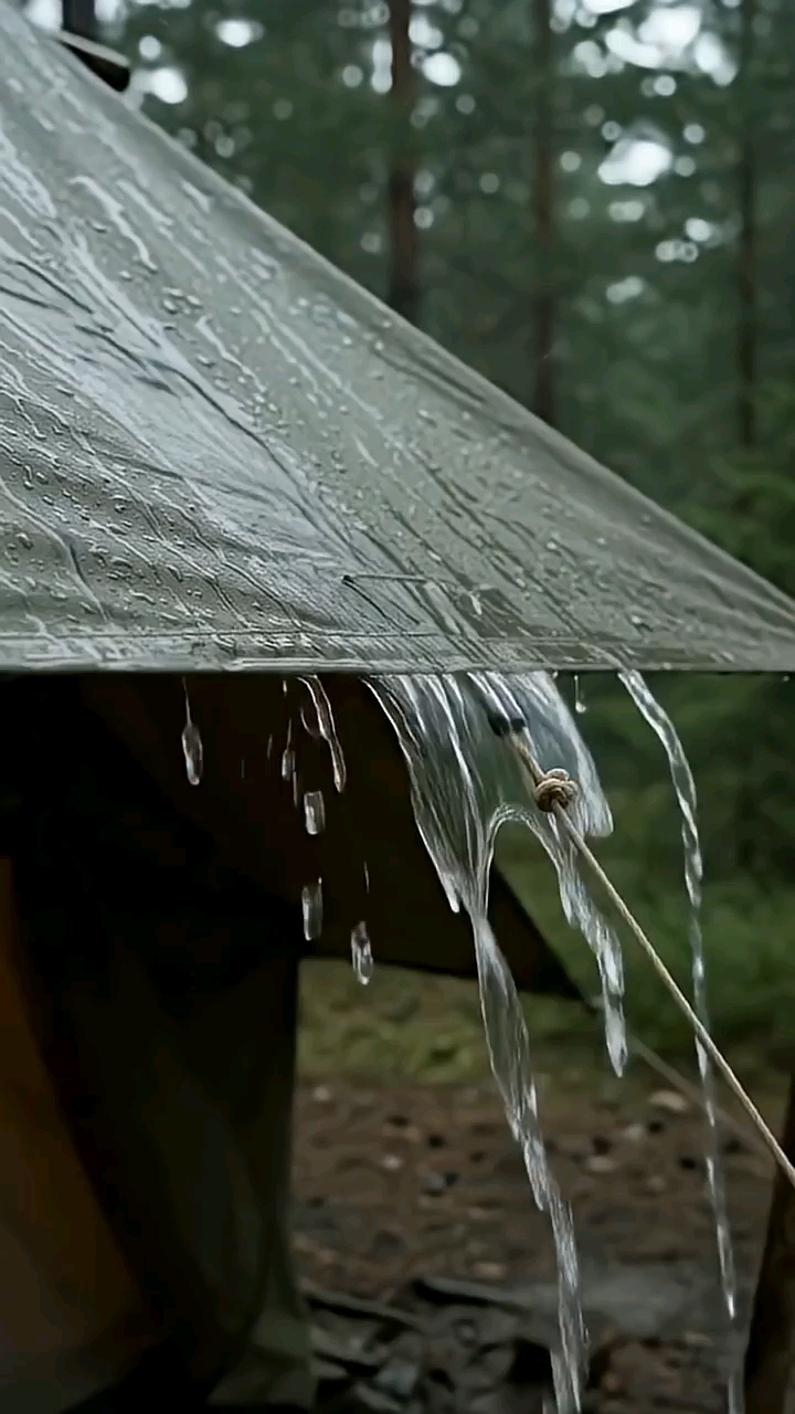 Cozy Tent Camping in Rainy Day : ASMR Ambience