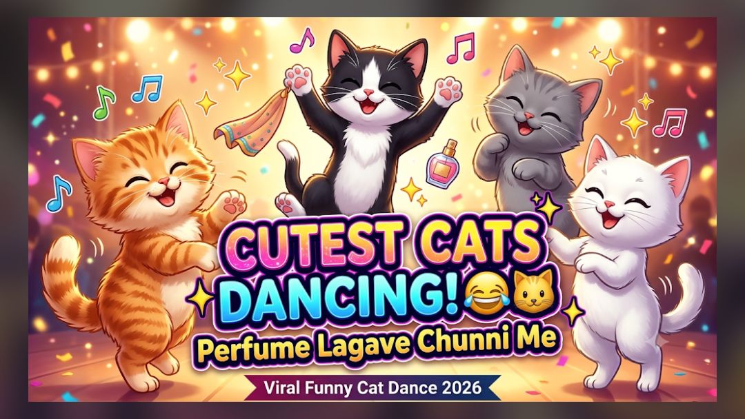 Cutest Cats Dancing on “Perfume Lagave Chunni Me” 😂🐱 | Viral Funny Cat Dance 2026