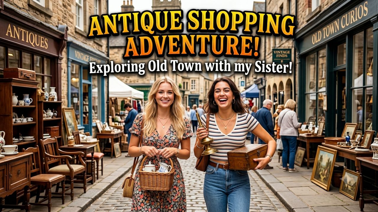 Title: Antique Shopping Adventure With My Sister! 🛍️ | Exploring the Charm of Old Town