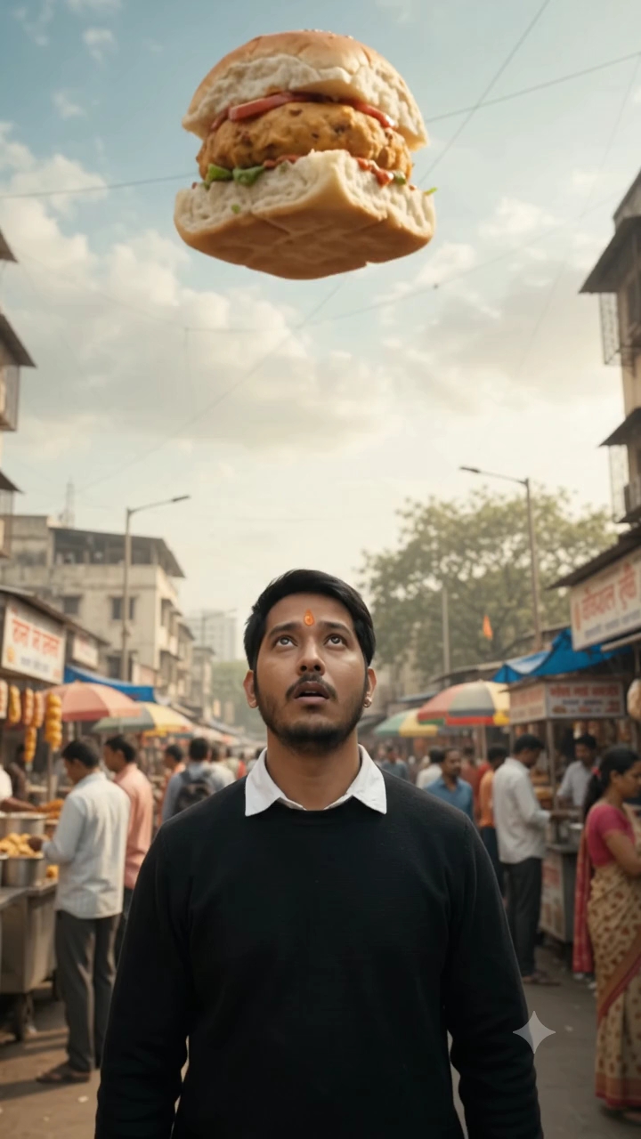 "भाई, इतना बड़ा वड़ा पाव कौन खाएगा? 🤣🌭"
नीचे लिखना:
"खाना है तो COMMENT में YES लिखो! 👇😂"