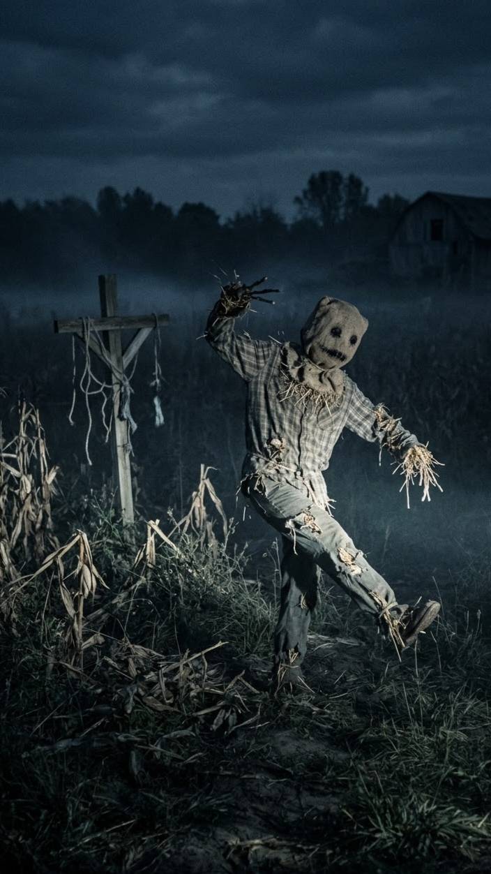 🌽 खेत में खड़ा पुतला रात को चलने लगा! 😱