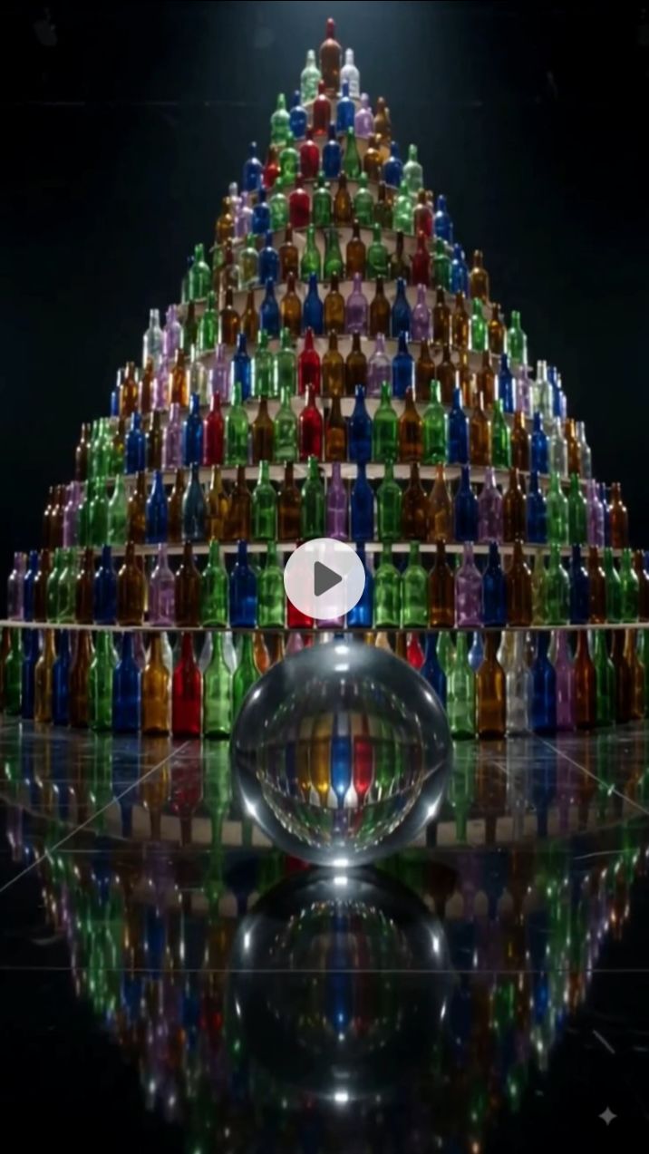 Giant Glass Objects vs Heavy Destruction! #asrm #satisfying #bideo
