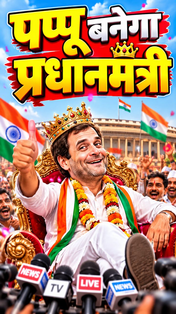 पप्पू बनेगा प्रधानमंत्री? 😂 राजनीति में मचा धमाल! 🔥 #Shorts