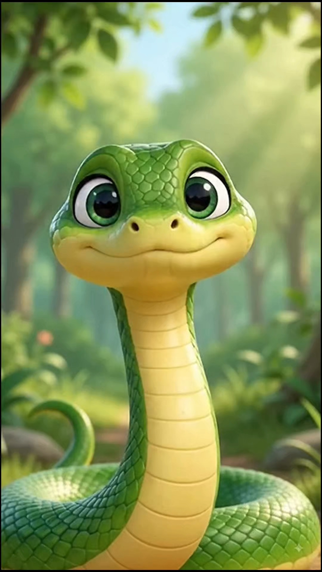 #CartoonSnake #CuteSnake #SnakeVideo #AnimalLovers #AnimalCartoon #FunnyAnimals #3DAnimation #Wildli