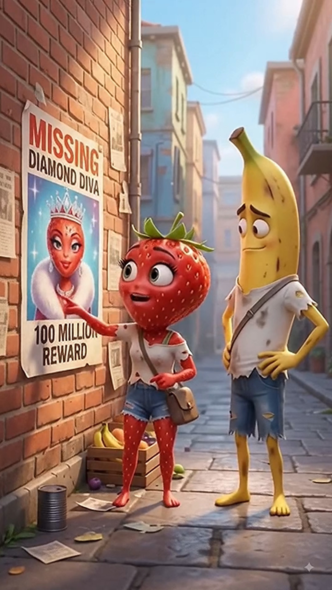 🍓🍌 स्ट्रॉबेरी रानी और केले की 100 मिलियन वाली कहानी! 😂💰 | मजेदार कार्टून वीडियो