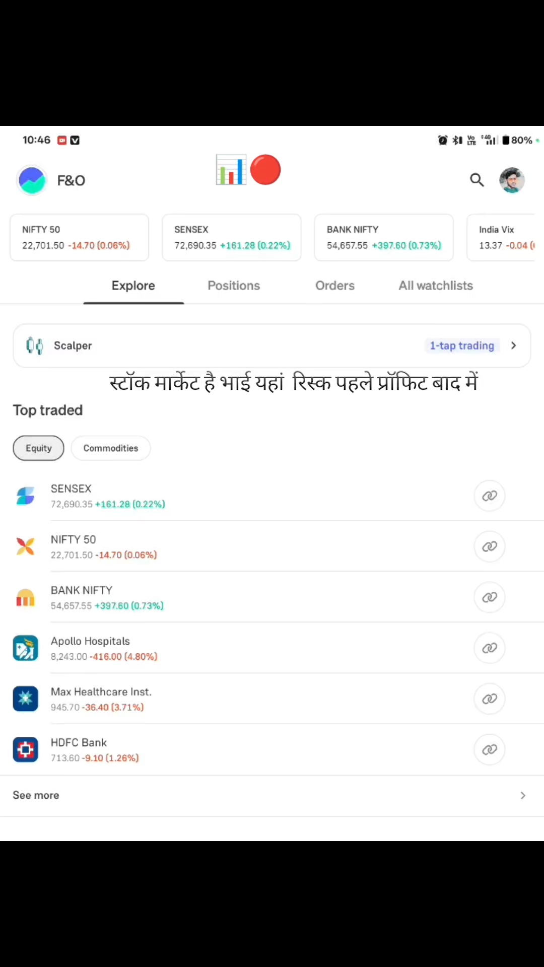 Stock market Live trading