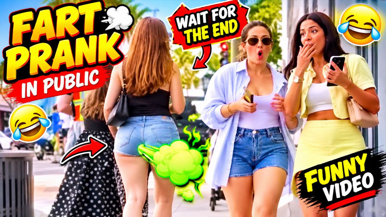 😂🔥 FUNNIEST PUBLIC PRANK EVER! 🤣💨 | CRAZY GIRLS REACTION 😱😂 | WAIT FOR THE END! 🔥 #Shorts