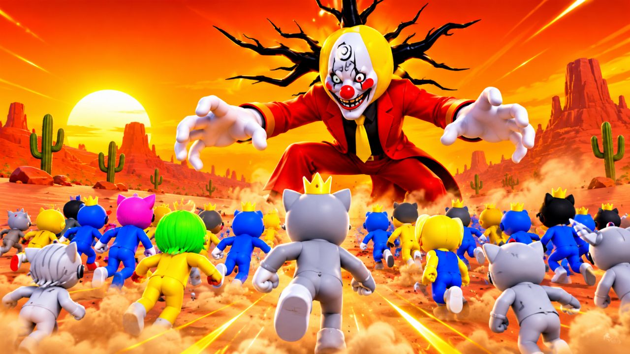 Title: 😱 EVIL CLOWN BOSS vs ARMY! 🔥 | Epic Battle Challenge 🎮