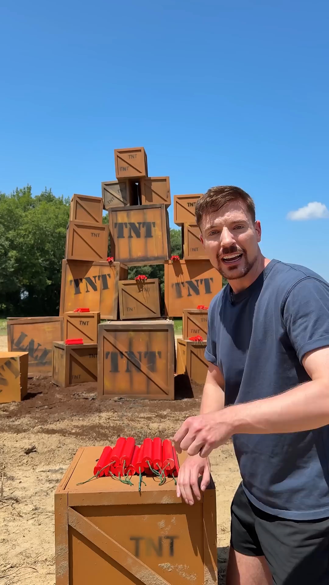Hit the follow button to Explode TNT