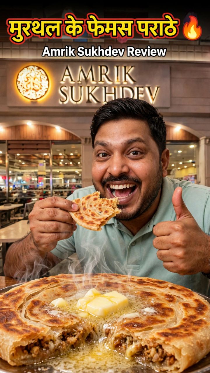 मुरथल के फेमस पराठे 🔥 Amrik Sukhdev ka Asli Swaad