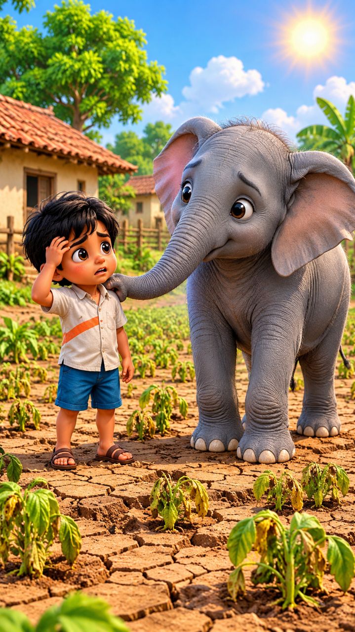 🐘 ছোট হাতির বড় উপকার ❤️ | Emotional 3D Cartoon Story : #BabyElephant #3DCartoon #AICartoon
