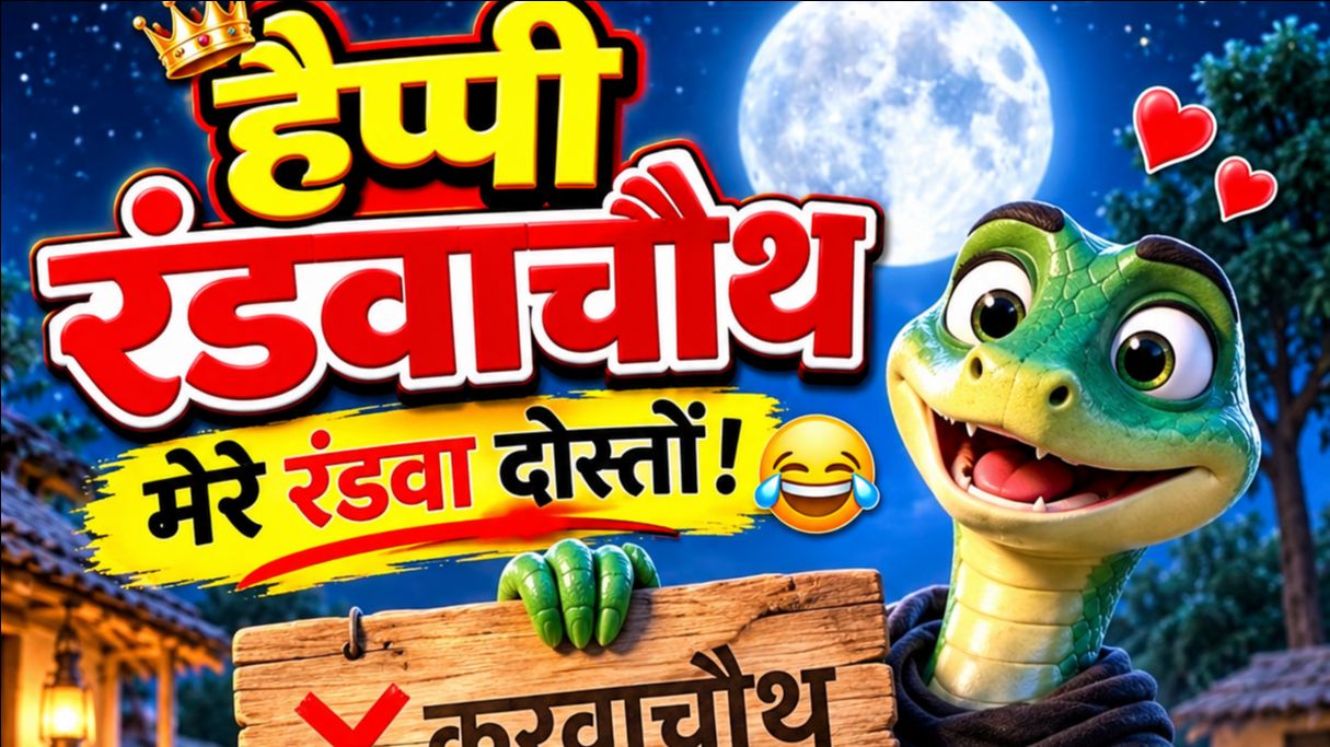 हैप्पी रंडवाचौथ मेरे रंडवा दोस्तों! 🤣💔 | करवाचौथ की जगह रंडवाचौथ 😂