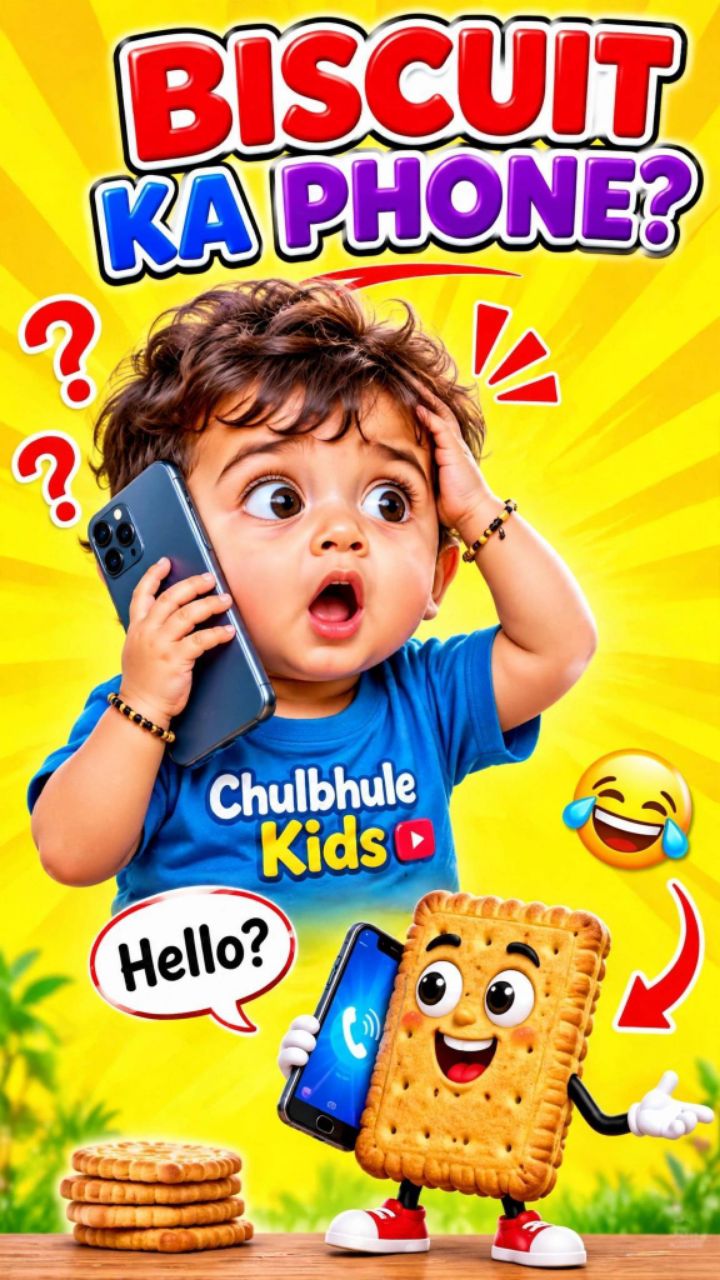 BISCUIT KA PHONE? 😱📱 Chulbula Bana Youtuber! | Chulbhule Kids