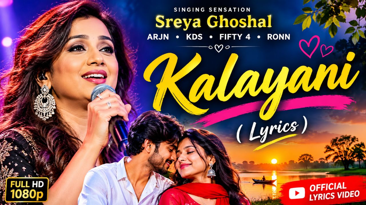 Kalyani (Lyrics) ❤️ | Shreya Ghoshal | Arjun | KDS | Fifty 4 | Ronn | Lofi Song