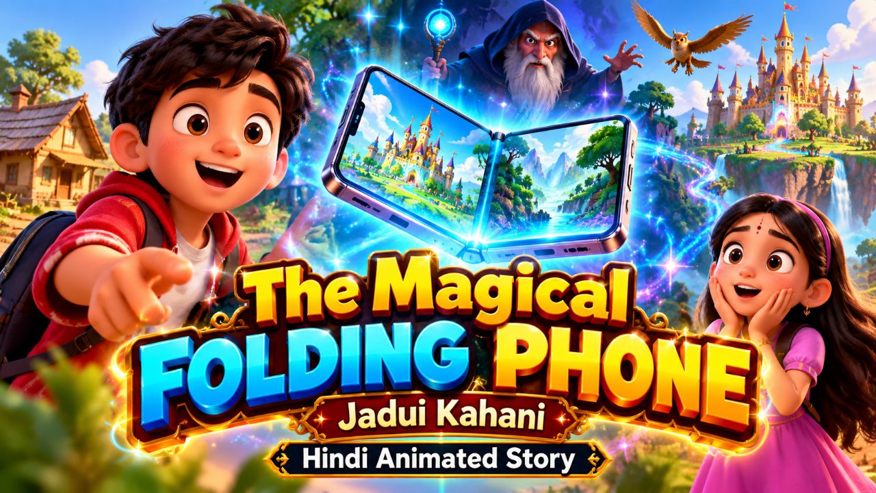 The Magical Folding Phone That Changed Everything! 📱✨ | Jadui Kahani | Hindi Animated Story