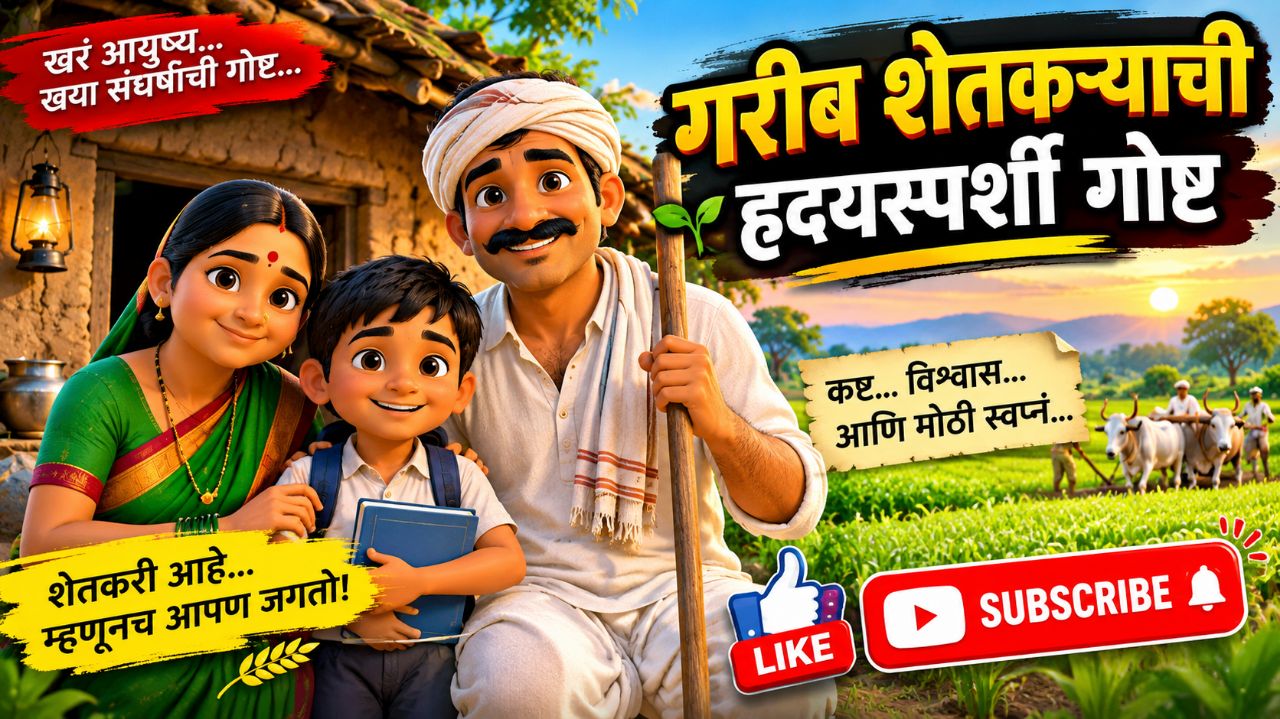 गरीब शेतकरी 😱