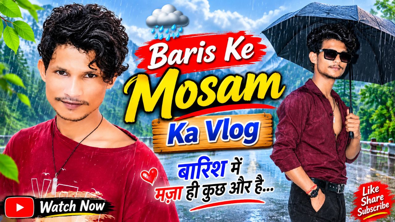 @Bideo | Aaj Ka Mausam Bahut Khubsurat Hai Ye Nazara Beautyful 😍🌧️ #Vlog #Minivlog