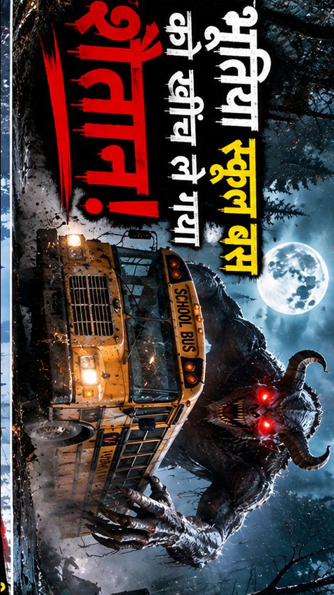 भूतिया स्कूल बस को खींच ले गया विशाल शैतान! 😈🚌 | खौफनाक हॉरर सीन