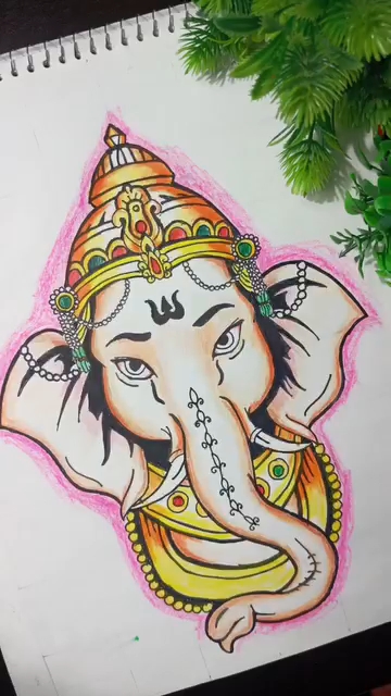 Ganpati Bappa Morya Special Drawing ♥️✨🙏🏻