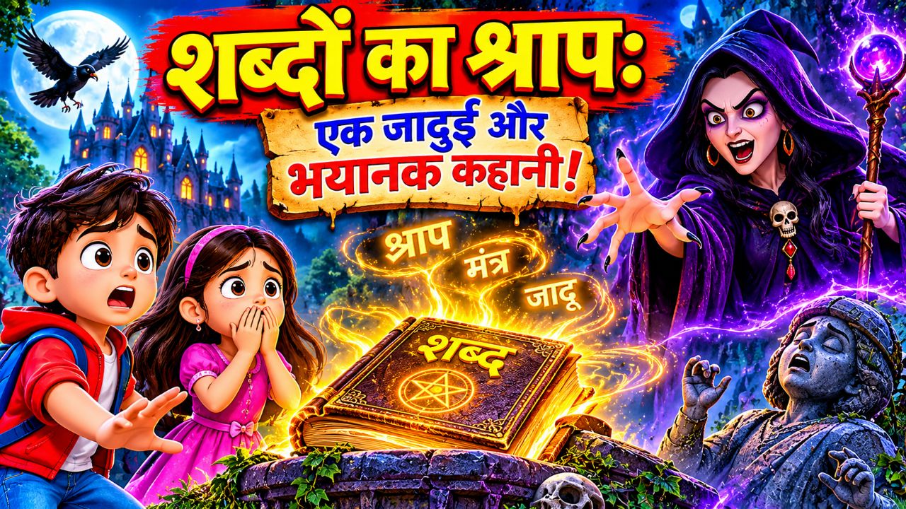 शब्दों का श्राप 😱📖 | जादुई किताब का भयानक रहस्य! चुड़ैल के श्राप से कौन बचाएगा बच्चों को? 🧙‍♀️✨ |
