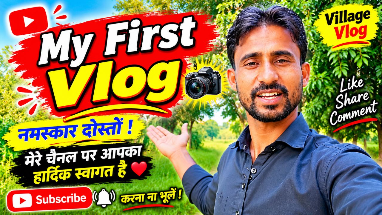 🔥 My First Vlog 😍 | मेरा पहला व्लॉग ❤️ | Village Life Vlog 🌿 | Haiyul Vlog