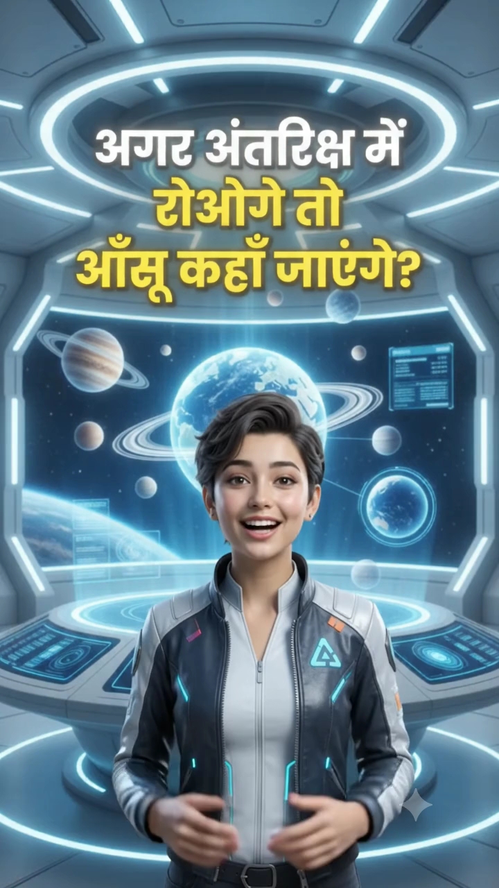 क्या अंतरिक्ष में रोने पर आँसू नीचे गिरते हैं? जानिए इस मजेदार Science Quiz में! 🚀🤣